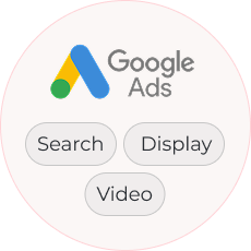 Google Ads（Search／Display／Video）