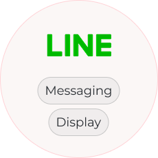 LINE（Messaging／Display）