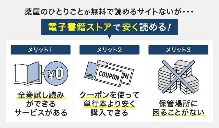 薬屋のひとりごとは電子書籍ストアで安く読める！